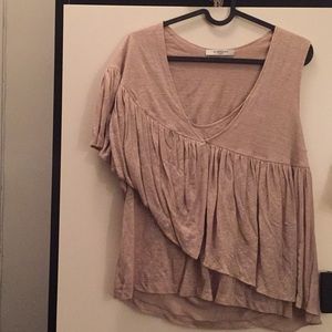 Givenchy draped tan top